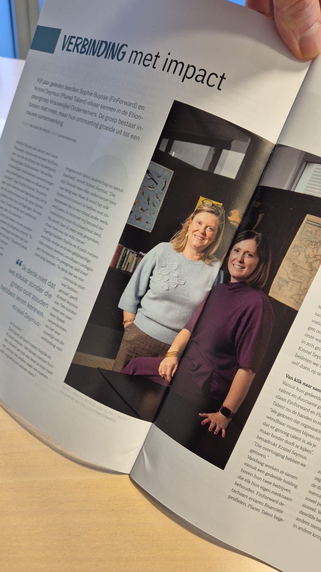 Oprichters Kristel Seymus en Sophie Buysse